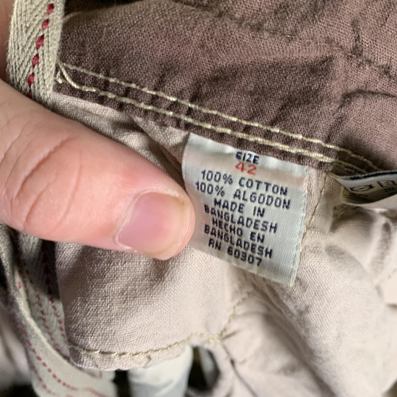 VTG Unionbay Cargo Shorts Mens‎ 42 Gray Camo Multi Pocket Utility Outdoor Casual - Picture 9 of 13